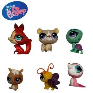 Littlest Pet Shop-6 Pets-Lot #1